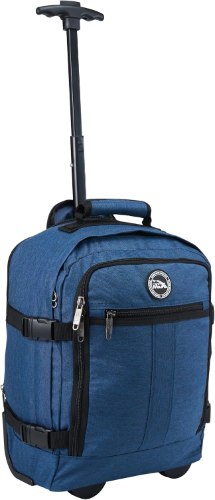 טרולי משולב תיק גב עליה למטוס CABIN MAX METZ HYBRID 24L ATLANTIC BLUE 40x30x20
