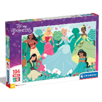 קלמנטוני -  פאזל 104 חלקים מקסי נסיכות דיסני - Clementoni Maxi Puzzle Disney Princess