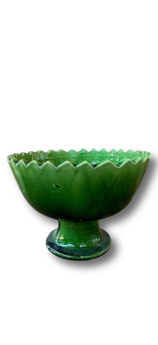 קערת גביע ירוקה משוננת L