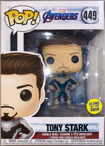 בובת פופ אקסלוסיבית איירון מן Avengers Endgame Tony Stark 449 POP FUNKO