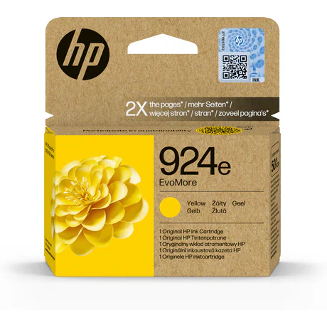 ראש דיו צהוב מקורי HP 924e