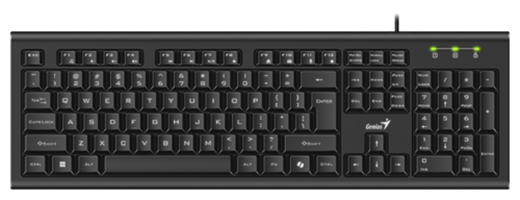 מקלדת חוטית פרופיל נמוך Genius KB-113