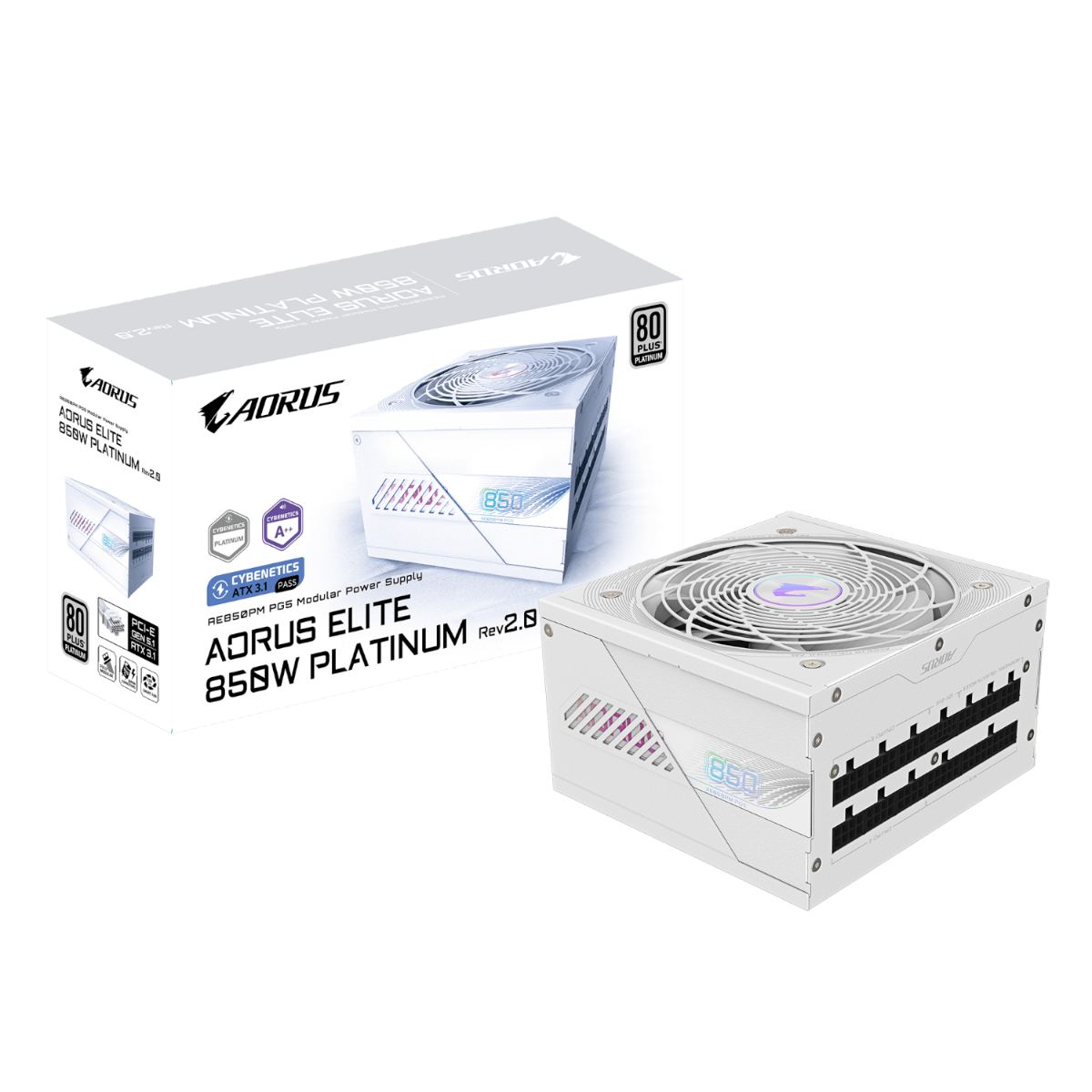 ספק כוח Gigabyte Aorus ELITE P850W 80Plus Platinum PCIE5.1 ICEספק