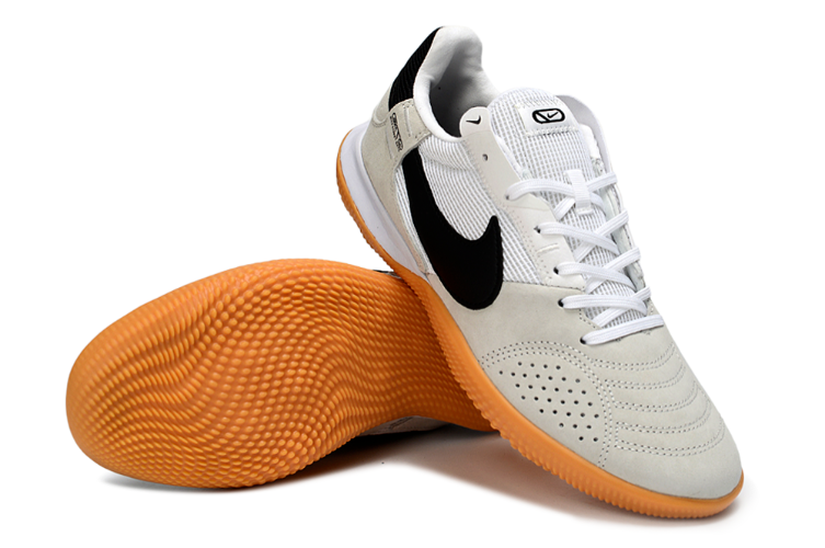 נעלי כדורגל נמוכות נייק Nike Lunargato II IC אפור-שחור