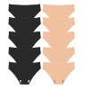 10 יחידות - 5 ניוד + 5 שחור - מארז 10 תחתוני IceMesh ללא תפר