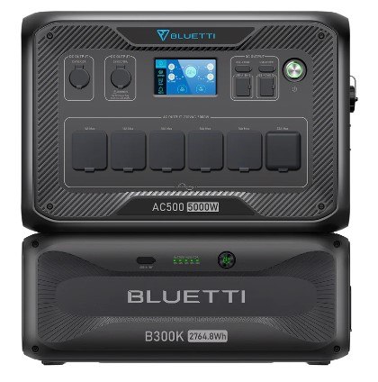 סט תחנת כוח ניידת  בלואטי Bluetti AC500 עם סוללת הרחבה B300K