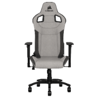 כיסא גיימינג אפור-פחם בד CORSAIR T3 RUSH