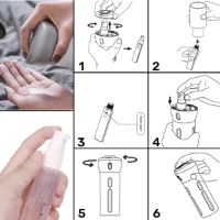 ערכת 4 בקבוקונים לטיסות/נסיעות בבקבוק מאסטר