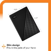 כונן חיצוני Western Digital WDBYVG0020BBK 2TB MY PASSPORT צבע שחור