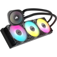 קירור נוזלי למעבד צבע שחור Corsair NAUTILUS 360 RS ARGB – מערכת קירור נוזלי הכוללת משאבה ושלושה מאווררי RGB מוארים
