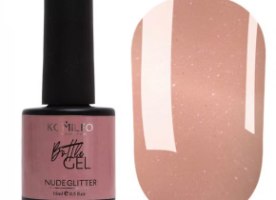 ג׳ל בנייה בבקבוק קומילפו 15 מ"ל – ניוד NUDE GLITTER