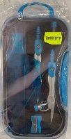 סט הנדסה + מחוגה עופרת