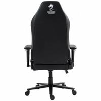 כסא גיימינג Dragon Alpine דמוי עור בצבע שחור לבן