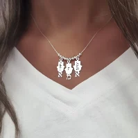 שרשרת חמסות עם הכיתוב אמא