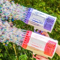 תותח בועות סבון חשמלי עם לדים BubblePower