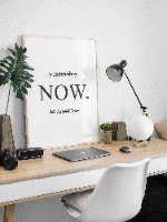 תמונת קנבס משפטים והשראה  "NOW" | בודדת או לשילוב בקיר גלריה | תמונות לבית ולמשרד