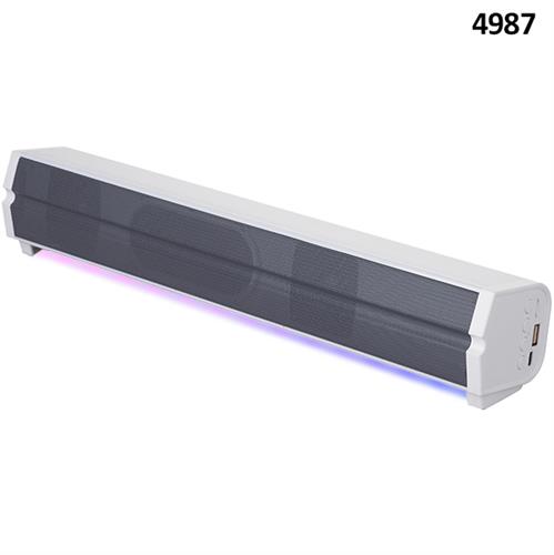 רדיו רמקול סאונד בר SOUND BAR  איכותי, אורך 40ס"מ, שני רמקולים 5WX2 מובנים , מופעל BLUETOOTH כולל דיבורית ורדיו FM ותאורה דגם 4987