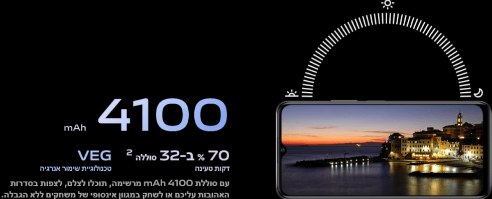 סמארטפון VIVO Y76 5G 8GB+128GB – אינפוגרפיקה עם סמארטפון נתוני סוללה 4100mAh וטעינה מהירה