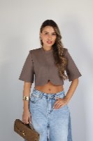 חולצת קרופ lee