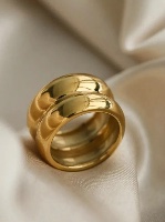 טבעת חישוקים ציפוי זהב