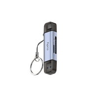מתאם CUDY 2-IN-1 Dual USB 3.0 SD/TF Card Reader UH200