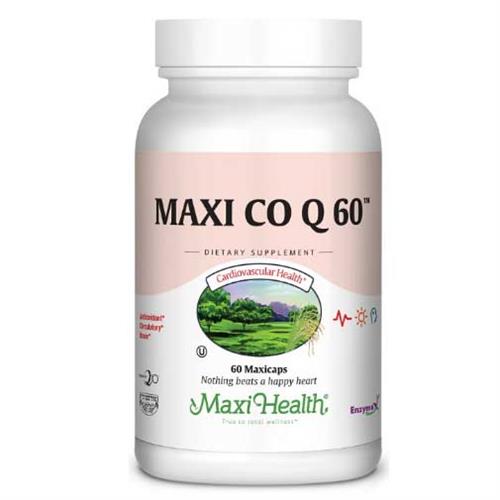 -- Q10 -- מכיל 60 קפסולות של 60 מ"ג, Maxi Health