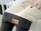 אפור כהה - מכנסיים תרמים בגזרה גבוהה