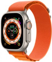 שעון חכם Apple Watch Ultra 49mm GPS + Cellular צבע שעון Titanium Case צבע רצועה Orange Alpine Loop