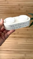 מעמד פמוטים זוגי בטון פולימרי-כולל חריטה אישית (ללא הנרות)