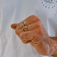 טבעת זהב הרקולס|טבעת זהב לגבר אבן ספיר