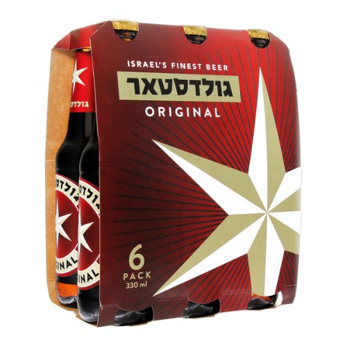 בירה גולדסטאר כהה, שישיה 6 * 330 מ"ל