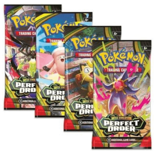 Pokemon TCG:Mega Evolution Perfect Order 03 Booster Pack קלפי פוקימון מקוריים חבילת בוסטר