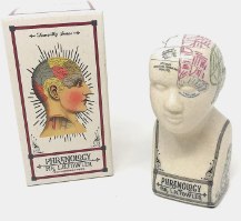 פסל פסיכולוג וינטג' Phrenology  - מארז לא מושלם