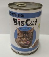 שימורים לחתול "ביסקט" - דגים 415 גרם