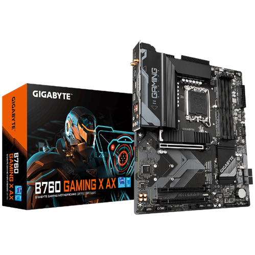 לוח למעבדי אינטל Gigabyte B760 Gaming X AX DDR5 ATX LGA1700 WIFI6