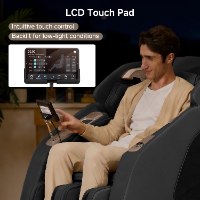 High-quality black eco-leather upholstery with premium durable finish