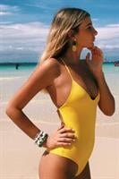 בגד ים שלם - מיאמי צהוב