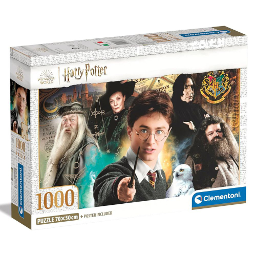 קלמנטוני - פאזל 1000 חל' הארי פוטר - clementoni Harry pottr