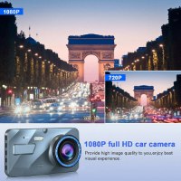 "מצלמת דרך דו‑ערוצית Full HD עם ראיית לילה וחיישן חניה