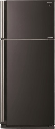 מקרר 2 דלתות מקפיא עליון אינוורטר 587 ליטר Sharp SJ-GP75D - זכוכית שחורה