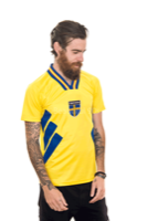 1994-1996 Sweden home replica retro football shirt