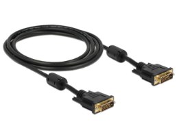 כבל מסך Delock Cable DVI 24+1 Male To DVI 24+1 Male 2 m