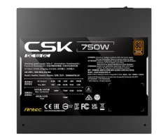 ספק כוח Antec CSK 750DC 750W ATX Non-Modular PSU 80 plus Bronze