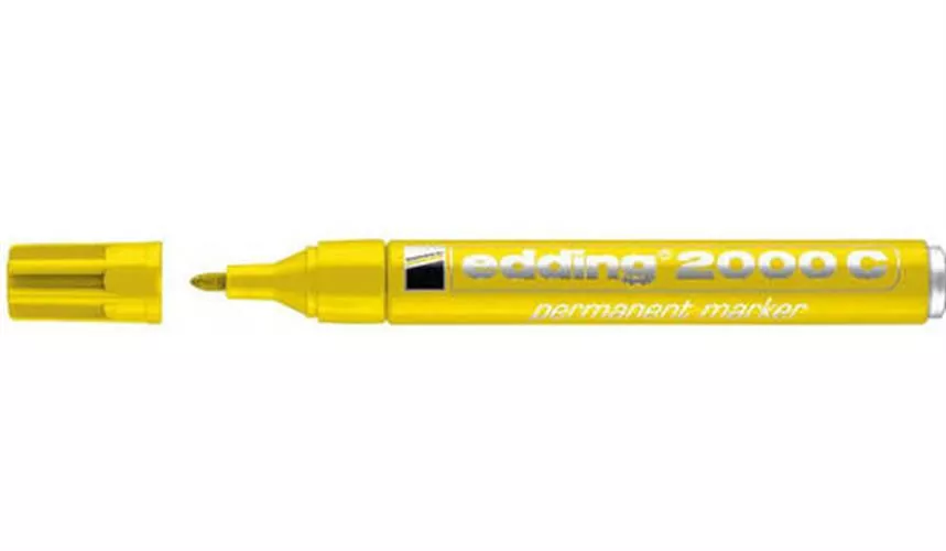 טוש פרמננטי ראש עגול 2000 צהוב אדינג edding