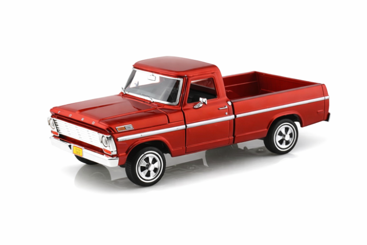 מוטורמקס פורד טנדר פיק-אפ| Motormax 1969 Ford F-100 בקנה מידה 1:24 – דגם אספנות איכותי