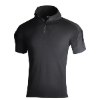 שחור - חולצת פולו טקטית קצרה Shore Tactical