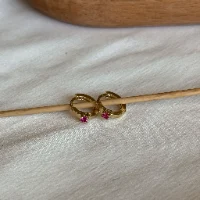 עגילי מיקה | עגיל חישוק עדין