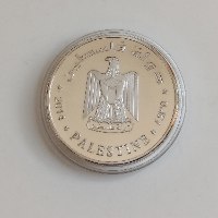 מטבע/מדליה  "פנטזיה" PEACE, DINARS, PALESTINE  -2014, שלום, 38 מ"מ