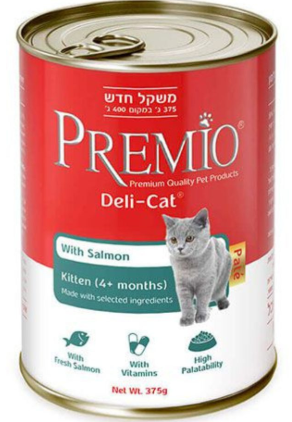 פרמיו דליקט קיטן סלמון 375 גרם