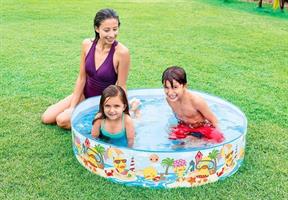 בריכת שכשוך קשיחה INTEX לילדים 'ספארי' 58477 קוטר 122 סמ